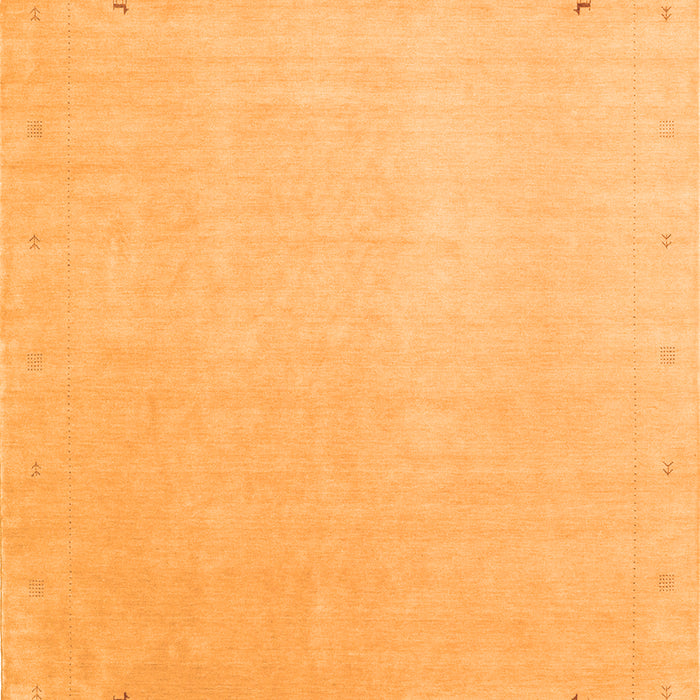 Serging Thickness of Machine Washable Solid Orange Modern Area Rugs, wshcon2464org