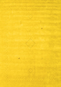 Solid Yellow Modern Rug, con2465yw