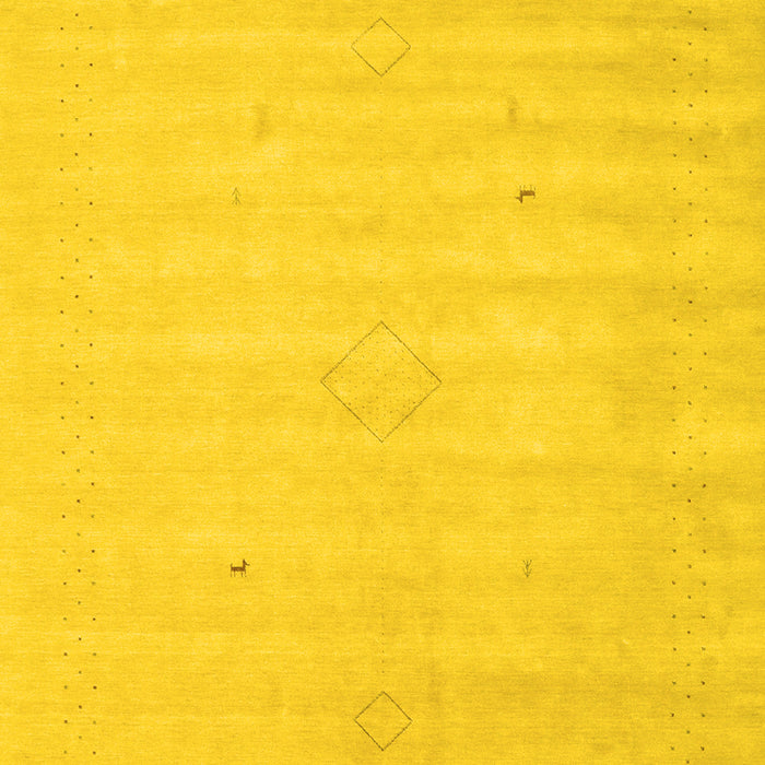 Solid Yellow Modern Rug, con2465yw