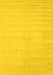 Machine Washable Solid Yellow Modern Rug, wshcon2465yw