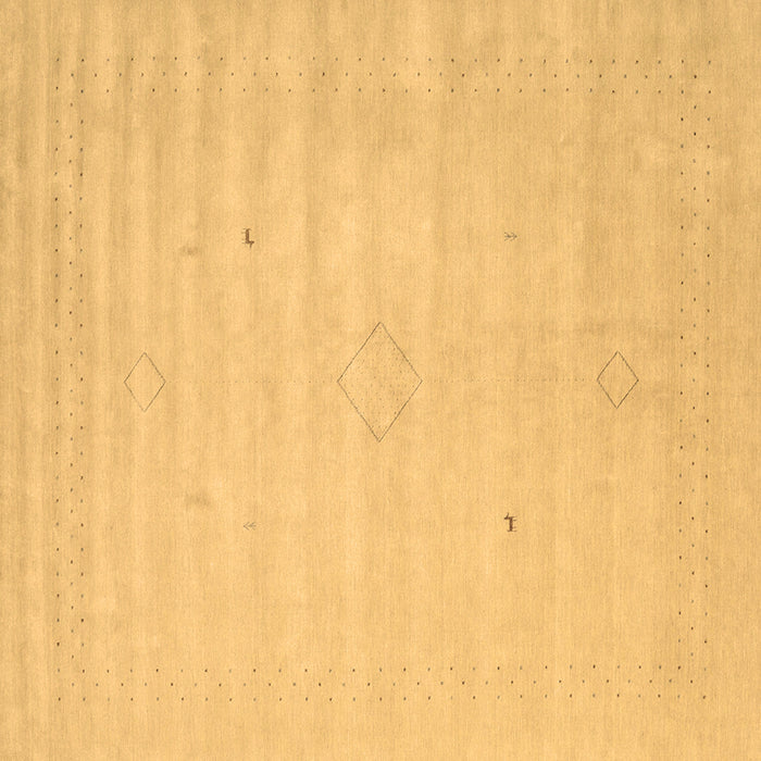 Square Solid Brown Modern Rug, con2465brn