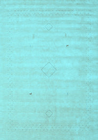 Solid Light Blue Modern Rug, con2465lblu