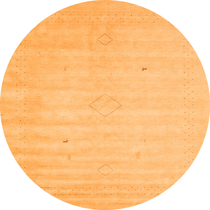 Machine Washable Solid Orange Modern Area Rugs, wshcon2465org