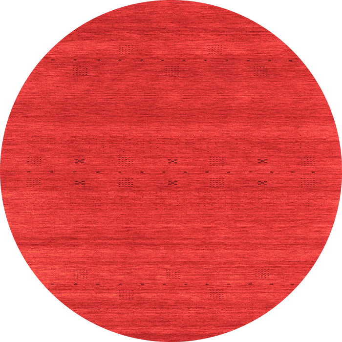 Square Abstract Orange Contemporary Rug, con2466org