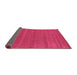 Sideview of Abstract Purple Contemporary Rug, con2466pur