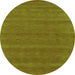 Machine Washable Abstract Green Contemporary Area Rugs, wshcon2466grn