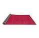 Sideview of Abstract Pink Contemporary Rug, con2467pnk