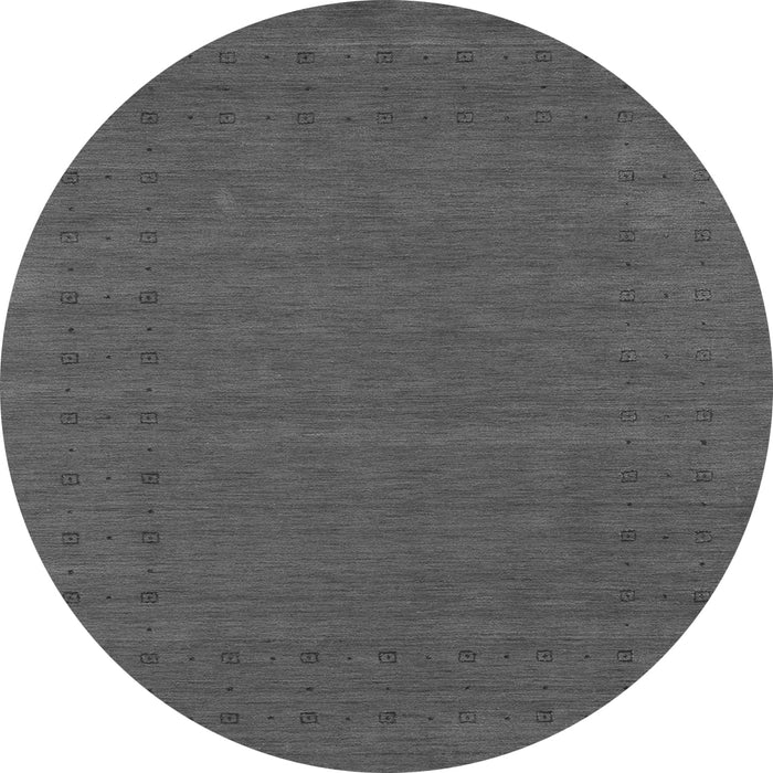 Square Abstract Gray Contemporary Rug, con2467gry