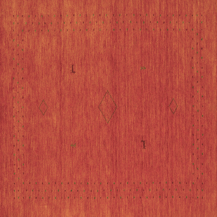 Square Abstract Brown Contemporary Rug, con2468brn