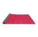 Sideview of Abstract Pink Contemporary Rug, con2468pnk