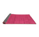 Sideview of Abstract Purple Contemporary Rug, con2468pur