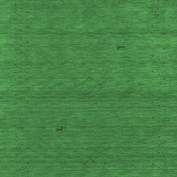 Machine Washable Abstract Emerald Green Contemporary Area Rugs, wshcon2468emgrn