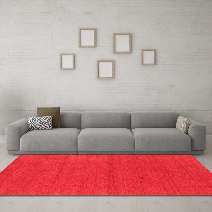 Contemporary Red Washable Rugs