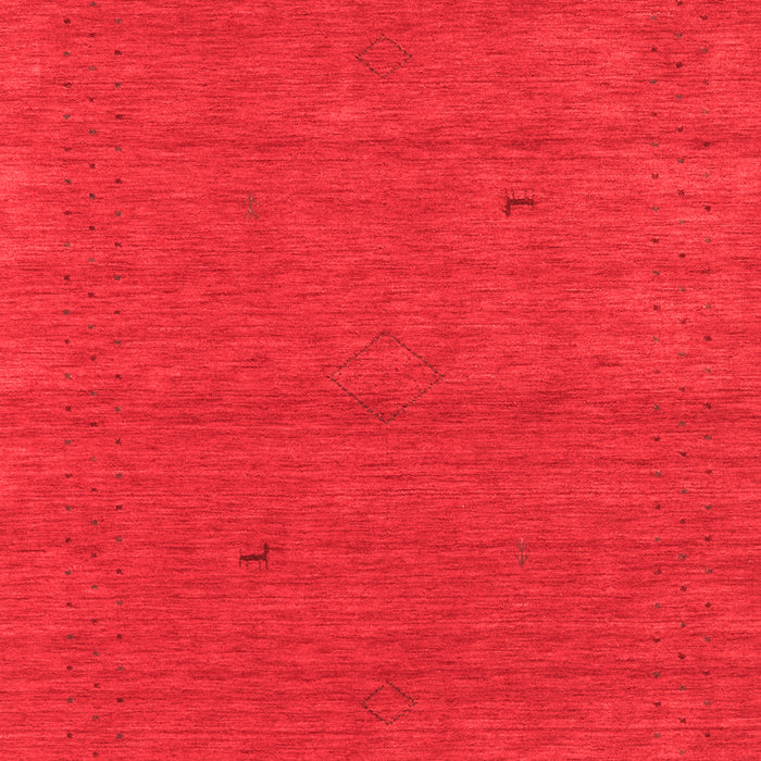 Machine Washable Abstract Red Contemporary Rug, wshcon2468red