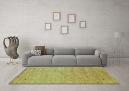 Machine Washable Abstract Light Blue Contemporary Rug in a Living Room, wshcon2469lblu