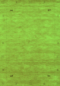 Abstract Green Contemporary Rug, con2469grn