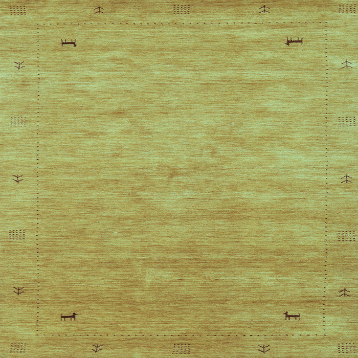 Square Abstract Light Blue Contemporary Rug, con2469lblu