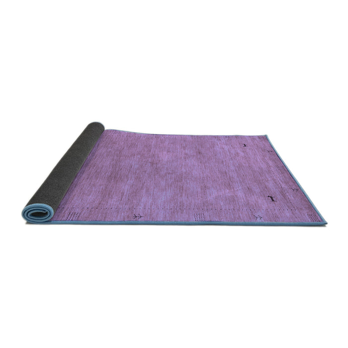 Sideview of Abstract Blue Contemporary Rug, con2469blu