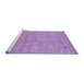 Sideview of Machine Washable Abstract Blue Contemporary Rug, wshcon2469blu