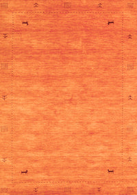 Abstract Orange Contemporary Rug, con2469org