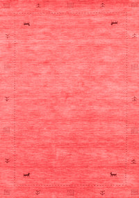 Abstract Red Contemporary Rug, con2469red