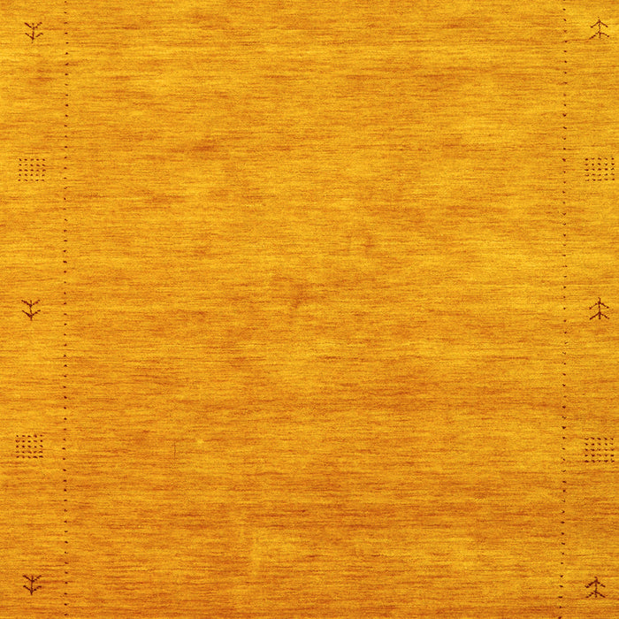Abstract Yellow Contemporary Rug, con2469yw