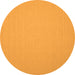 Square Solid Orange Modern Rug, con246org