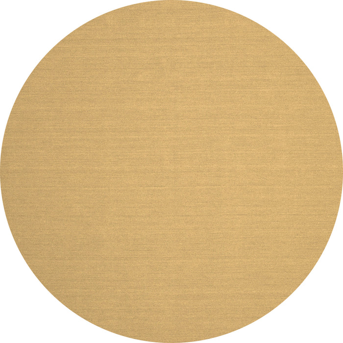 Round Machine Washable Solid Brown Modern Rug, wshcon246brn