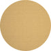 Round Solid Brown Modern Rug, con246brn