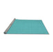 Sideview of Machine Washable Solid Light Blue Modern Rug, wshcon246lblu