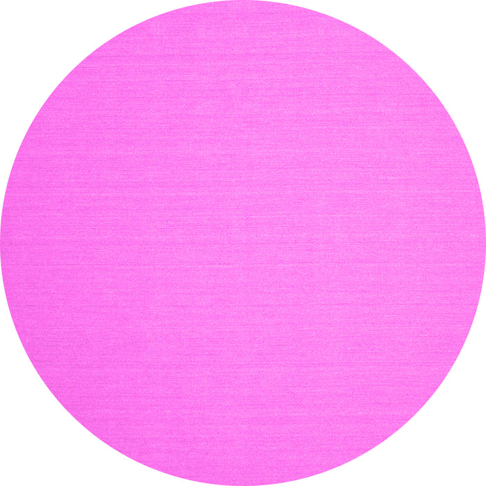 Round Solid Pink Modern Rug, con246pnk