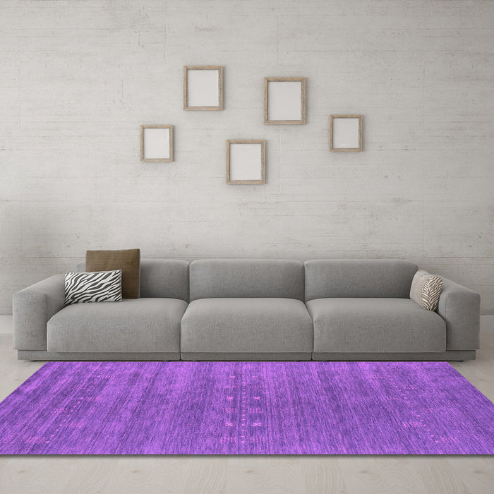 Machine Washable Abstract Pink Contemporary Rug in a Living Room, wshcon2470pnk