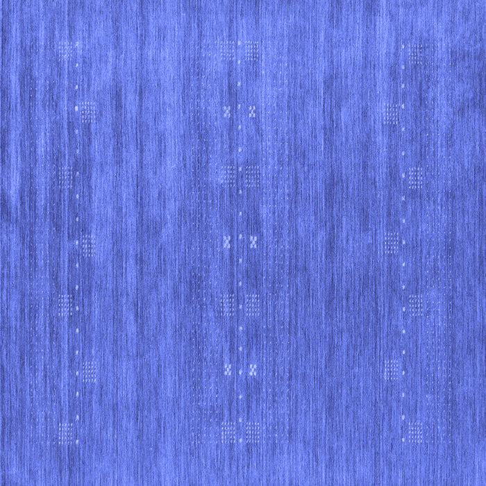 Square Abstract Blue Contemporary Rug, con2470blu