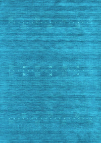 Abstract Light Blue Contemporary Rug, con2470lblu