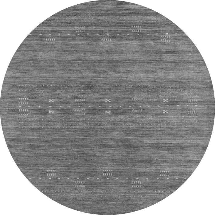 Square Abstract Gray Contemporary Rug, con2470gry
