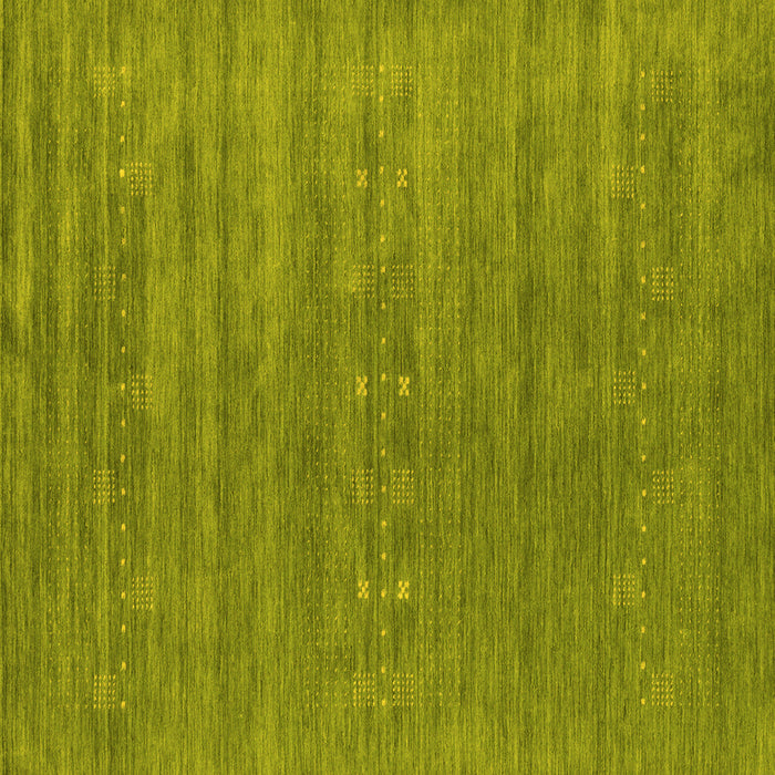 Square Machine Washable Abstract Yellow Contemporary Rug, wshcon2470yw