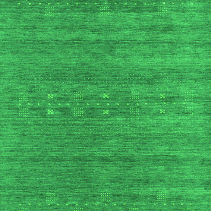 Serging Thickness of Machine Washable Abstract Green Contemporary Area Rugs, wshcon2470grn
