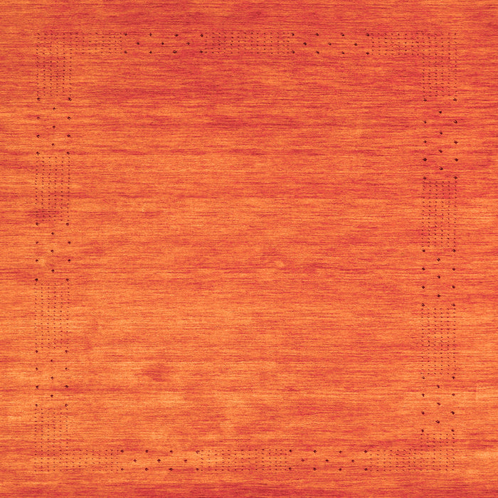 Serging Thickness of Abstract Orange Contemporary Rug, con2471org