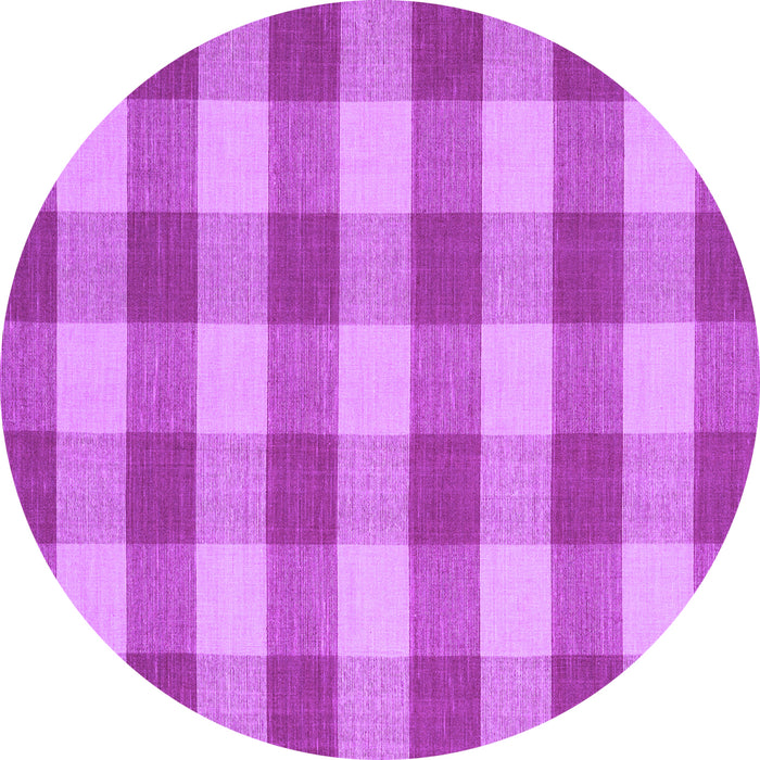 Round Machine Washable Abstract Purple Contemporary Area Rugs, wshcon2472pur