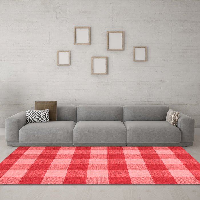 Contemporary Red Washable Rugs