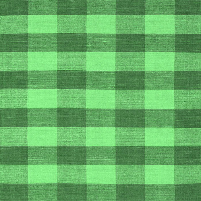 Square Abstract Emerald Green Contemporary Rug, con2472emgrn