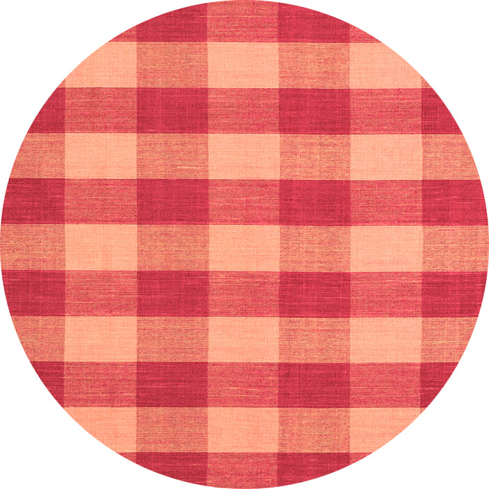 Square Abstract Orange Contemporary Rug, con2472org