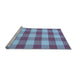 Sideview of Machine Washable Abstract Light Blue Contemporary Rug, wshcon2472lblu