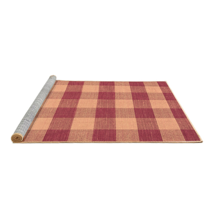 Sideview of Machine Washable Abstract Brown Contemporary Rug, wshcon2472brn