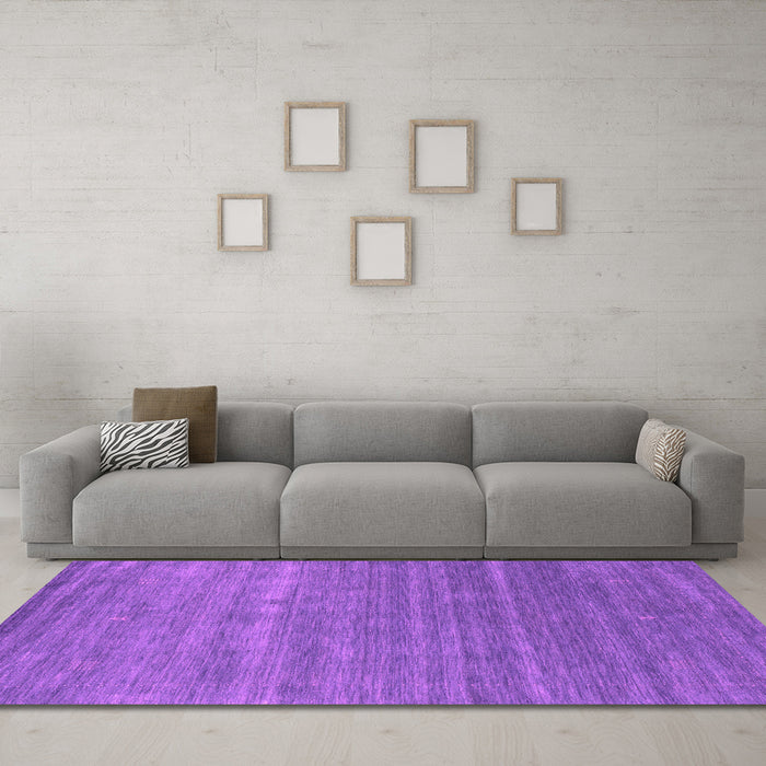 Machine Washable Abstract Pink Contemporary Rug in a Living Room, wshcon2473pnk