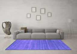 Machine Washable Abstract Purple Contemporary Area Rugs in a Living Room, wshcon2473pur