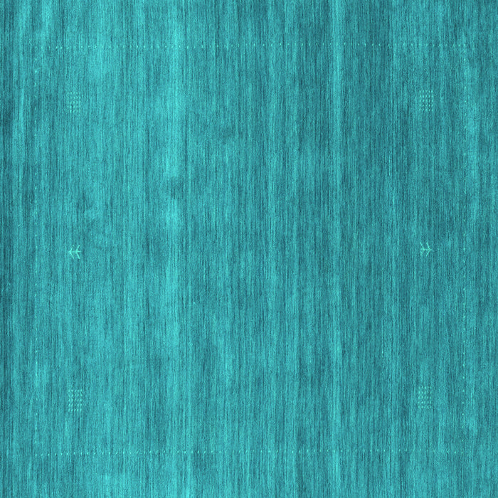 Square Abstract Turquoise Contemporary Rug, con2473turq
