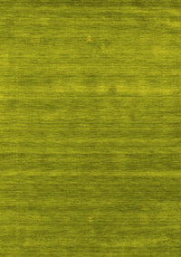 Abstract Yellow Contemporary Rug, con2473yw