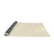 Thickness of Contemporary Peach Beige Solid Rug, con2474