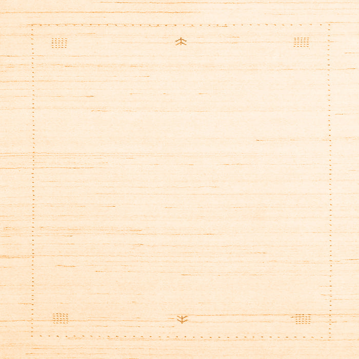 Serging Thickness of Solid Orange Modern Rug, con2474org